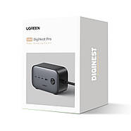 Мережевий зарядний пристрій UGREEN 100W GaN DigiNest Pro Power Strip 1USB+3Type-C+2AC (сірий) CD270, фото 11