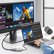 Адаптер UGREEN Type-C to HDMI 8K60Hz 4K120Hz Adapter (сірий) CM491, фото 2