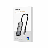Адаптер UGREEN Type-C to HDMI 8K60Hz 4K120Hz Adapter (сірий) CM491, фото 10