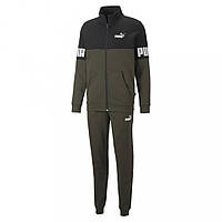 Костюм спортивный мужской Puma Power Tracksuit Fleece 670038 70 (хаки, хлопок, теплый, флис, бренд пума)