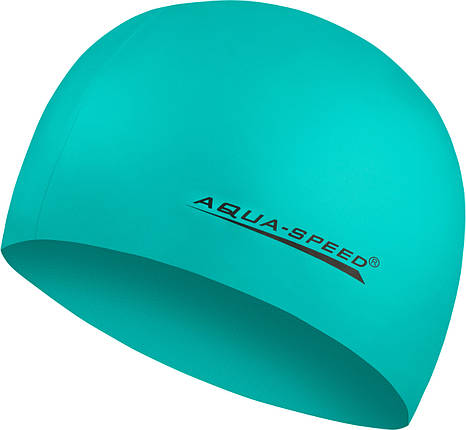 Шапка для плавання Aqua Speed MEGA 100-12 зелений Уні OSFM, фото 1