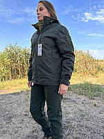 Куртка тактическая хаки Турция COMBAT софтшел Soft-Shell олива для женщин