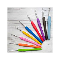 Крючок для вязания силикон ручка 0.6 мм