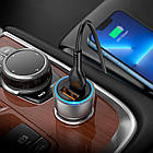 Адаптер автомобільний Hoco Sprinter dual port Car charger NZ8 |1USB/1Type-C, QC/PD, 45W/3A|, фото 9