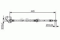 1987481498 BOSCH Гальмівний шланг