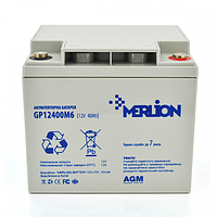 Аккумулятор Merlion GP12400M6 40Ah 12V AGM Аккумулятор для резервного питания Аккумулятор для электро