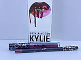 Помада та олівець для губ 2 в 1 Kylie #KOURT K, фото 7