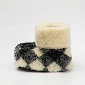 Теплі домашні чуні-тапки з натуральної овчини та антискользячою підошвою (розміри 36-45)