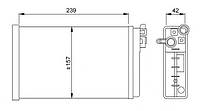 Теплообменник, система отопления салона NRF 58640