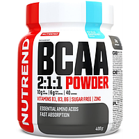 Аминокислота Nutrend BCAA 2:1:1 Powder 400 г Ледяная голубая малина (ice blue raspberry)