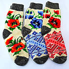 Товсті вовняні жіночі шкарпетки "Маки" р.35-39