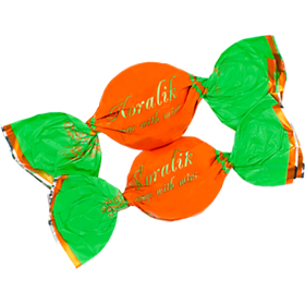 Цукерки Коралик зі смаком апельсина 1,5 кг. ТМ Балу