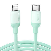 Кабель для быстрой зарядки Lightning - Type-C UGREEN 20W 3A Silicone Cable 1м (зелёный) US387