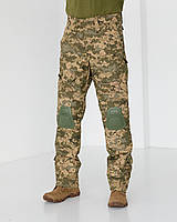 Штани тактичні з наколінниками Піксель ріпстоп, чоловічі камуфляжні штани