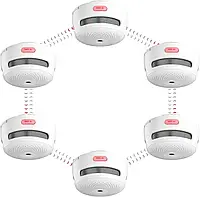 Беспроводной взаимосвязанный пожарный извещатель дыма X-Sense XS01-WR 12 шт. в упаковке