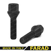FARAD | Болт М14*1,5*40 мм Конус Цинк ключ 17 Черный