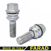 FARAD | Болт М14*1,5*68 мм Сфера R14 Черный Цинк ключ 17