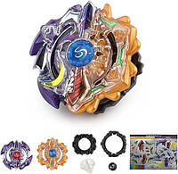 Дзига BeyBlade 2 в 1 Sun and Moon B00 (Бейблейд Сонце та Місяць 5 сезон S3) з пусковим пристроєм