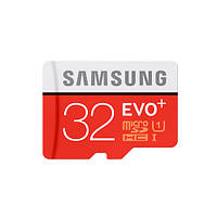 Карта памяти 32 GB microSDXC Samsung EVO Plus UHS-I Class 10 (R-80Mb/s, W-20Mb/s) (MB-MC32DA)