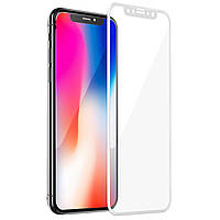 3D Metall защитное стекло для iPhone X/XS 5.8" - Silver