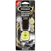 Ароматизатор Aroma Car Supereme Slim 8ml - BLACK (40шт.) на обдув