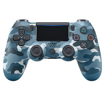 Бездротовий ігровий контролер Doubleshock 4 джойстик геймпад Playstation PS4 / Pro / Slim / PS3 Blue Camo, фото 1