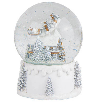 Фігурка снігова куля Біла казка 12х12х16 см 16016-037 VE, фото 1