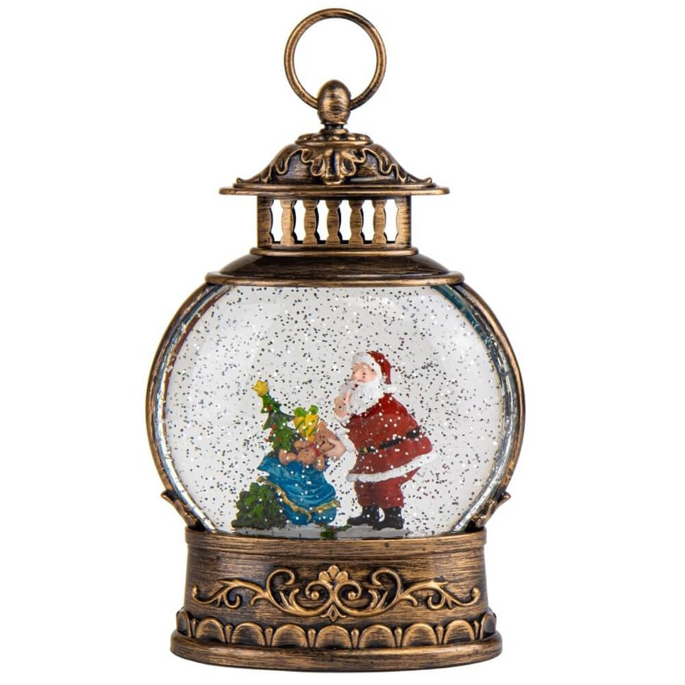 Фігурка снігова куля Новорічна ніч 8х16х28 см USB провід+батарейки19002-001 VE