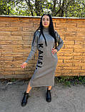 Жіноча сіра сукня Туреччина, фото 7