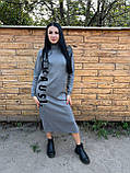 Жіноча сіра сукня Туреччина, фото 3