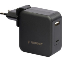 Зарядний пристрій Gembird 60W PD & QC, Type-C, USB-A (NPA-PD60-01)