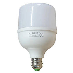 Аварійна лампочка 30 Вт Almina DL-030, в патрон Е27 / Акумуляторна LED лампочка, що перезаряджається