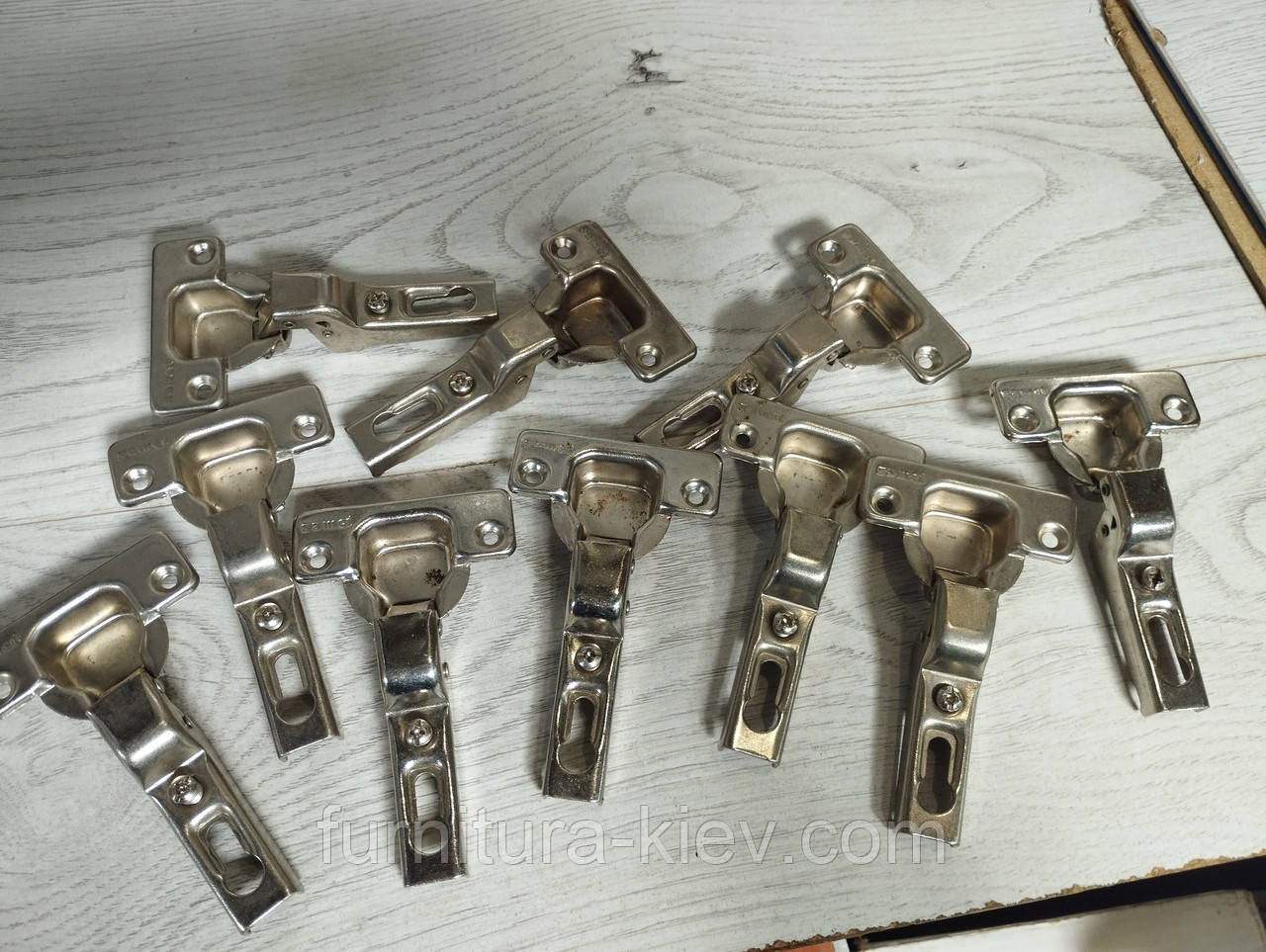 Петлі меблеві Samet напівнакладні без відповідей 10 шт., фото 1