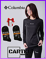 Согревающее термобелье коламбия женское из флиса, Термобелье для бега+ носки в подарок 2 шт