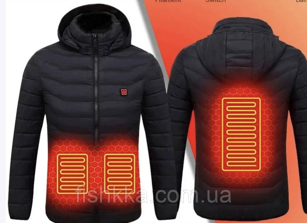 Куртка з підігрівом від PowerBank (USB-кабель) GloStory