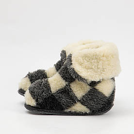 Теплі домашні чуні-тапки з натуральної овчини та войлочною підошвою (36-45 розмір)