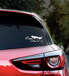 Наклейка на авто Carpe Diem 20*8см + монтажна плівка