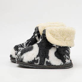 Теплі домашні чуні-тапки з натуральної овчини та войлочною підошвою (36-45 розмір)