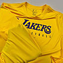 Тренувальний лонгслів фіолетовий Лейкерс Dri-Fit НБА Nike Lakers NBA Футболка з довгим рукавом, фото 2