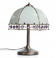 Настольная лампа классическая с абажуром Brille 60W TL-110 Бронзовый PK, код: 7271313