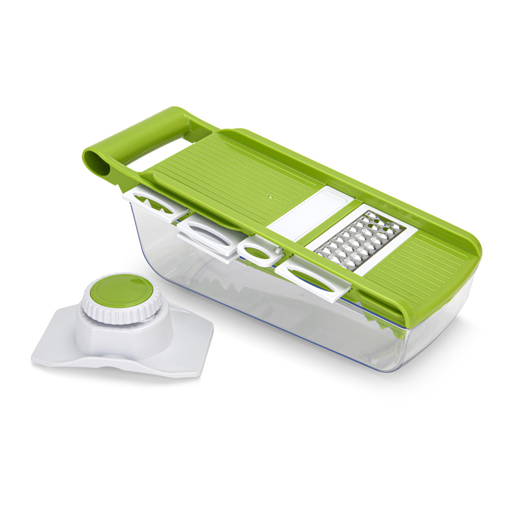 Тертка-шинка з 5 змінними лезами 32x14х9 см із пластику Fissman, фото 1