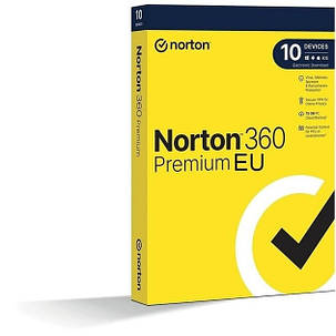 Антивірус Norton 360 Premium 75 ГБ на 10 пристроїв на 1 рік, Європа EU, фото 1