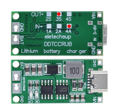 BMS 3S 4A Type-C 12.6V контроллер заряду ddtccrub