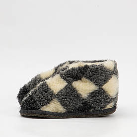 Теплі домашні чуні-тапки з натуральної овчини та войлочною підошвою (36-45 розмір)