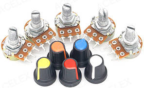 WH148 10K потенціометр з ковпачком