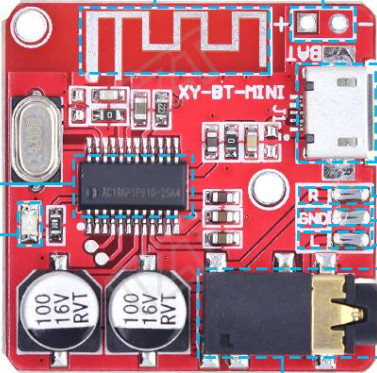 Xy bt mini bluetooth 5.0 3.7-5V jack bt аудіо модуль