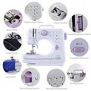 Міні швейна машинка для дому 505 LY-90 маленька автоматична швейна машинка, фото 8