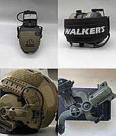 Тактические наушники Walker's Razor, Волкерс Olive + крепление для наушников