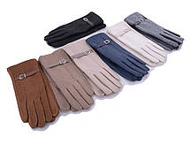 Жіночі кольорові  сенсорні рукавички кашемір/фліс (гуртом)