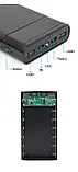 Power Bank Повербанк бокс контейнер коробка для літієвих акумуляторів 6х18650 DC 5 В, фото 3